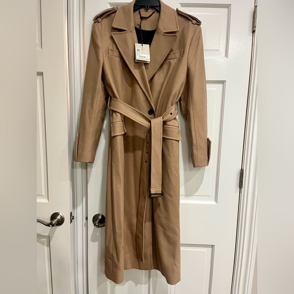 All saints Augusta Camel Wool/cashmere blend coat - Picture 1 of 4